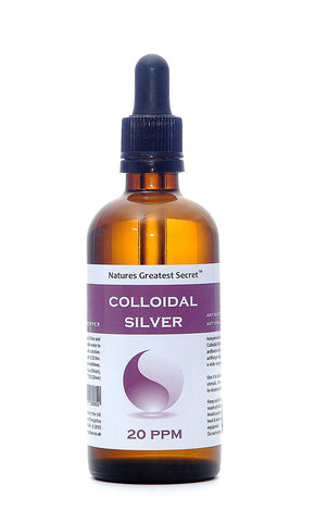 20ppm Enhanced Colloidal Silver - 100ml Dropper - pH 9.0