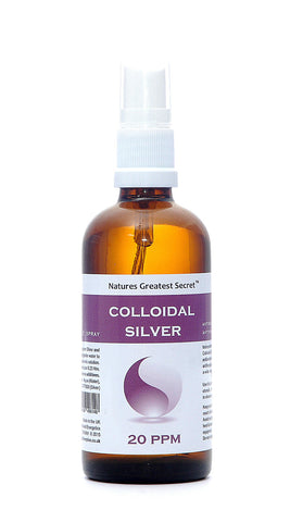 20ppm Enhanced Colloidal Silver - 100ml Spray - pH 9.0