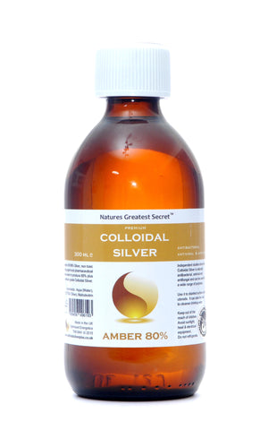 Amber Enhanced Colloidal Silver 300ml Bottle